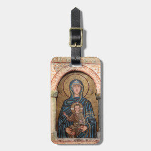 Virgin Mary And Jesus Mosaic Luggage Tag