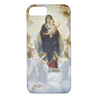 Virgin Mary and Jesus with angels