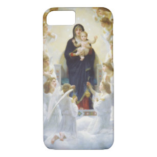 Virgin Mary and Jesus with angels iPhone 8/7 Case
