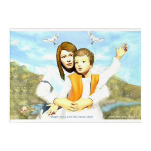 Virgin Mary and the Child Jesus Acrylic Print
