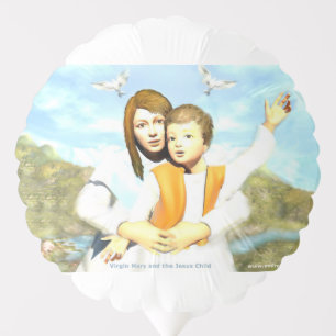 Virgin Mary and the Child Jesus   Balloon