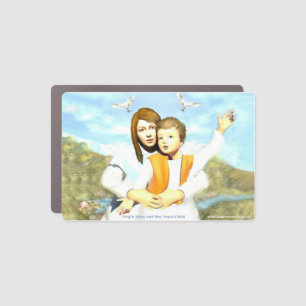 Virgin Mary and the Child Jesus    Car Magnet