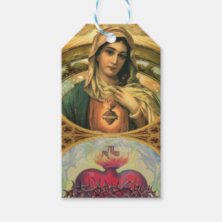 Virgin Mary and the Sacred Heart of Jesus Gift Tags