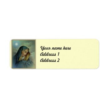 Virgin Mary Assumption Label by WhiteRose1 at Zazzle