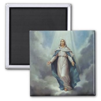 Virgin Mary Assumption Magnet by WhiteRose1 at Zazzle