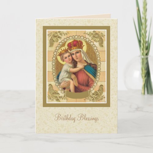 Virgin Mary Birthday Special Occasion Catholic Card