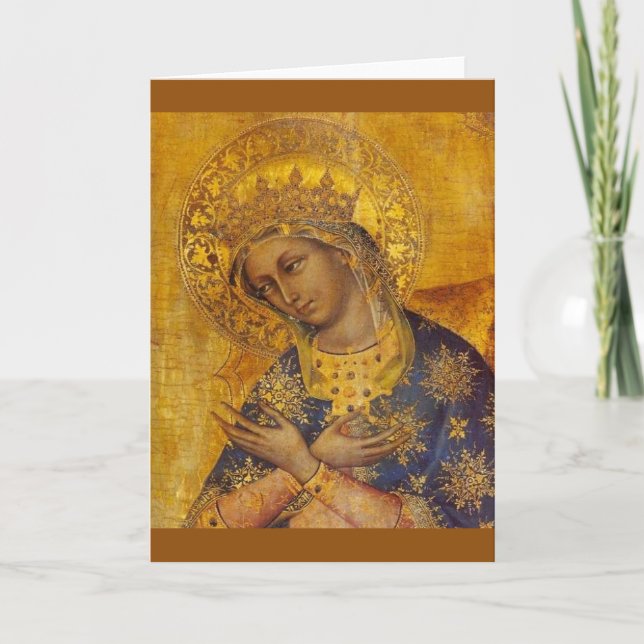 Virgin Mary Blank Card (Front)