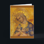 Virgin Mary Blank Card<br><div class="desc">A gorgeous medieval image of the Virgin Mary adorns this blank card.  Write in your own personal message.  Would make a lovely Christmas card.</div>
