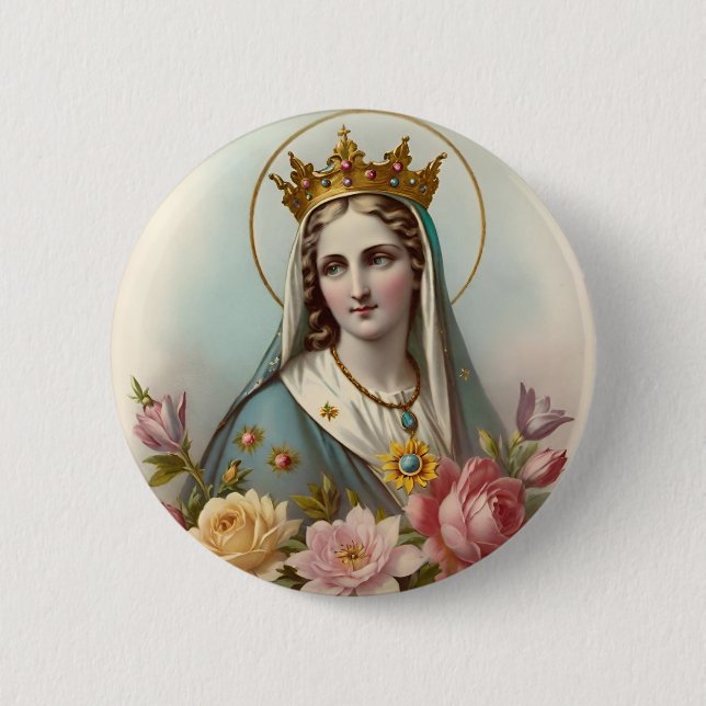 Virgin Mary Button (Front)