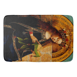Virgin Mary by Jan van Eyck Bath Mat