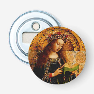 Virgin Mary by Jan van Eyck Bottle Opener