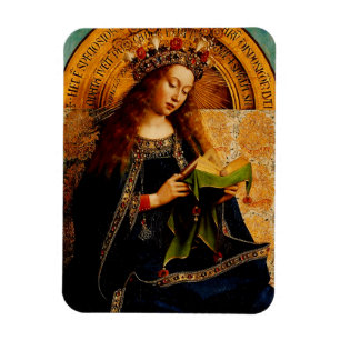 Virgin Mary by Jan van Eyck Magnet