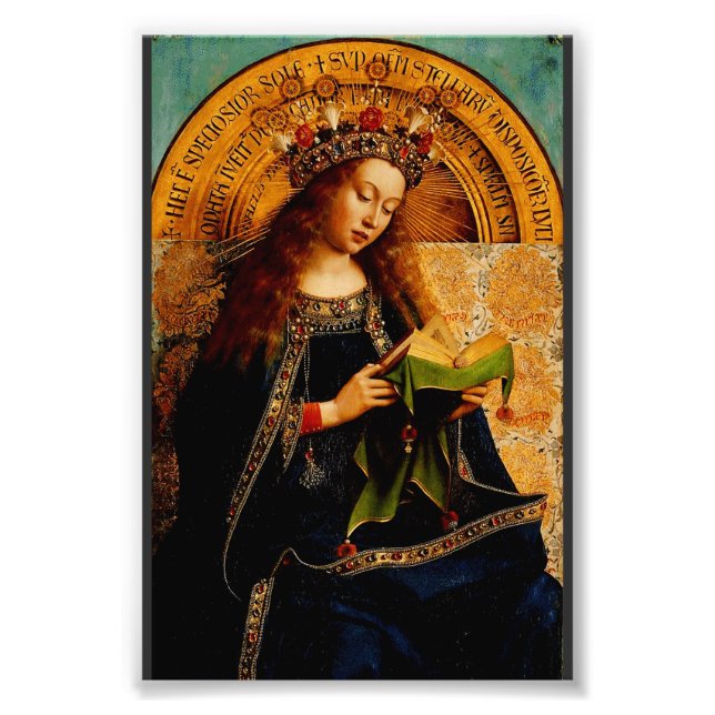 Virgin Mary by Jan van Eyck Photo Print (Front)