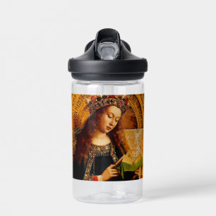 Virgin Mary by Jan van Eyck Water Bottle