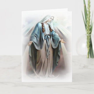 Virgin mary card
