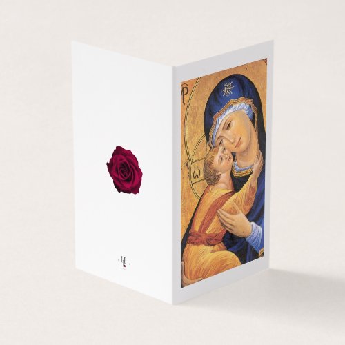 Virgin Mary Catholic Condolence Thank You Cards