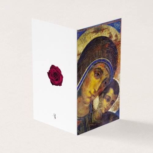 Virgin Mary Catholic Condolence Thank You Cards