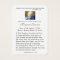 Virgin Mary Catholic Funeral Memorial Holy Card -