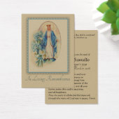 Virgin Mary Catholic Funeral Memorial Holy Card (Desk)
