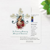 Virgin Mary Catholic Funeral Memorial Holy Card - (Desk)