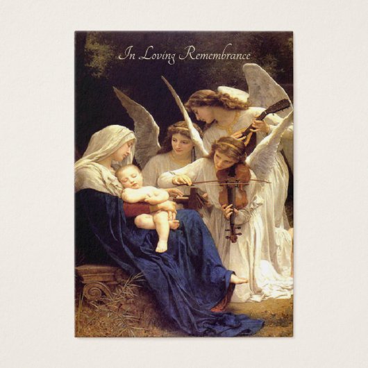 Virgin Mary Catholic Funeral Memorial Holy Card - (Front)