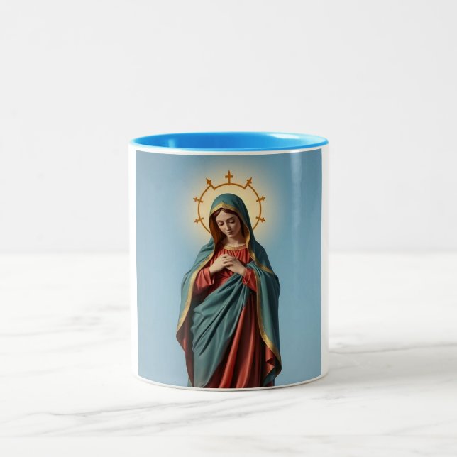 Virgin Mary Ceramic Coffee Mug (Center)