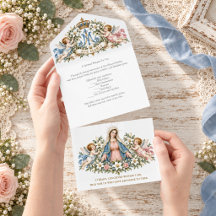 Virgin Mary & Cherubs Catholic Spiritual Bouquet