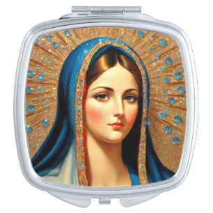 Virgin Mary Compact Mirror
