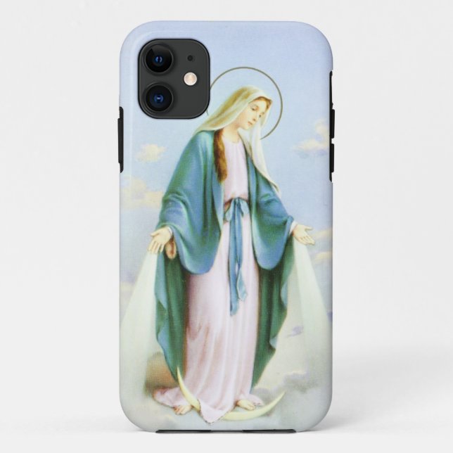 Virgin Mary Crescent Moon Case-Mate iPhone Case (Back)