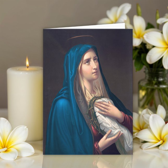Virgin Mary crying, E. Steinmann Card (Creator Uploaded)