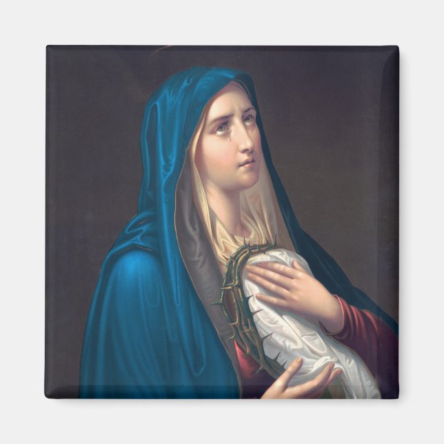 Virgin Mary crying, E. Steinmann Magnet (Front)