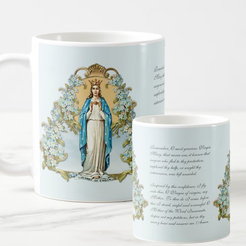 Virgin Mary Floral Religious Lady Of Knock Coffee Mug