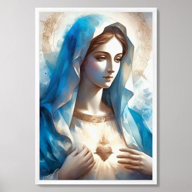 Virgin Mary Framed Art (Framed Front)
