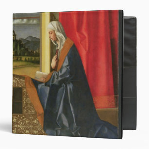 Virgin Mary, from The Annunciation diptych (oil on Binder