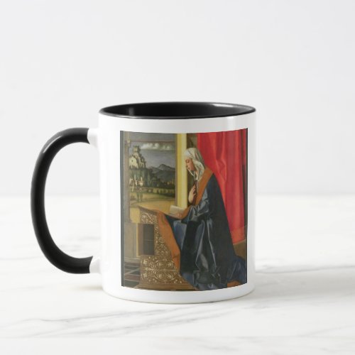 Virgin Mary from The Annunciation diptych oil on Mug