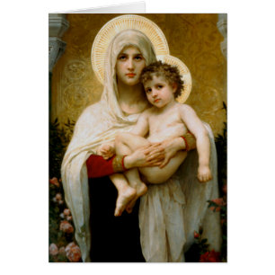 Virgin Mary Funeral Sympathy Holy Card Thank You
