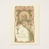 Virgin Mary Funeral Sympathy Prayer Holy Card (Front)