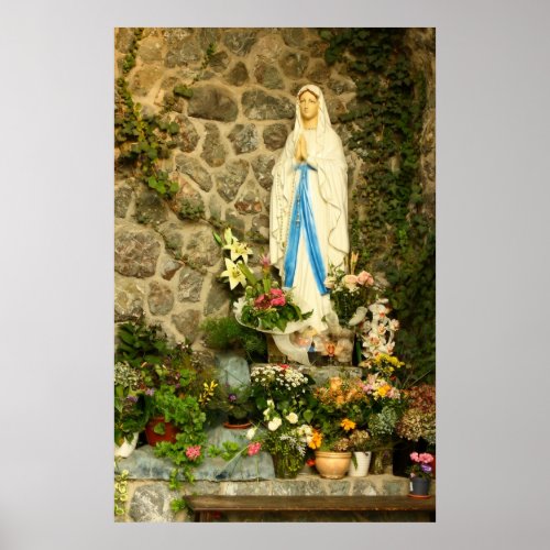 Virgin Mary grotto Poster