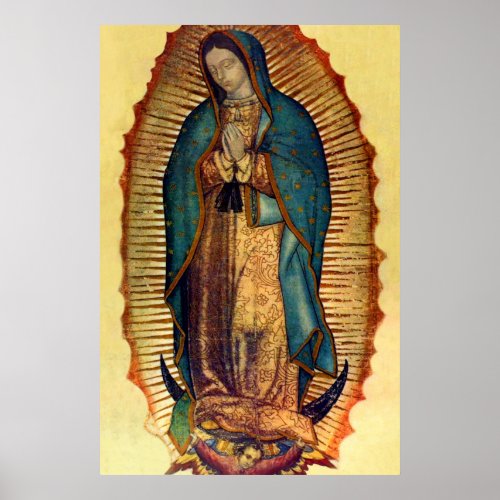 Virgin Mary Guadalupe Tilma Full Image Poster