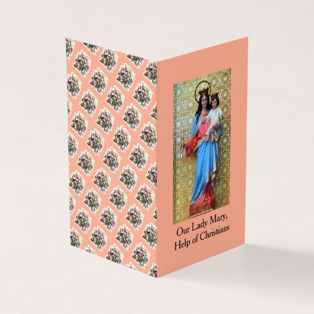 Virgin Mary, Help of Christians, Pray Card (Outside)