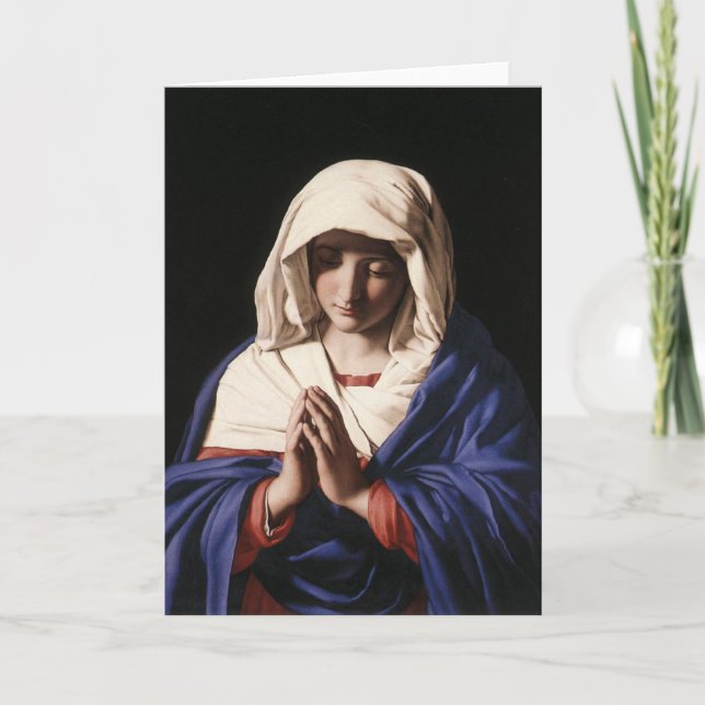 Virgin Mary Holiday Card (Front)