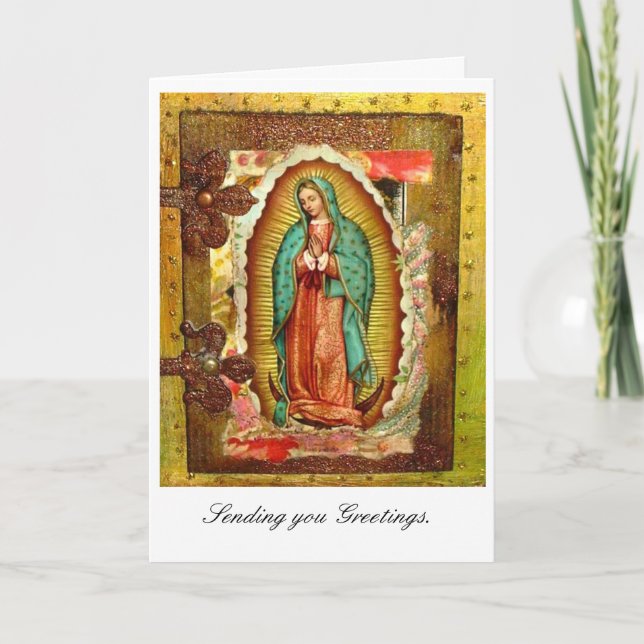 Virgin Mary Holiday Card (Front)
