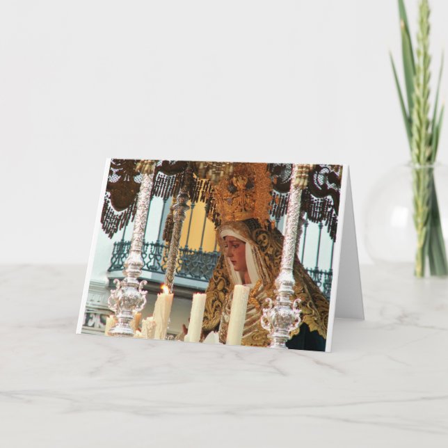 Virgin Mary Holiday Card (Front)