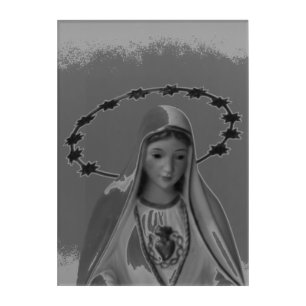 Virgin Mary, Immaculate Heart of Mary Acrylic Print