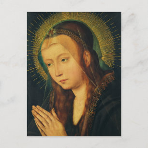 Virgin Mary in prayer Postcard