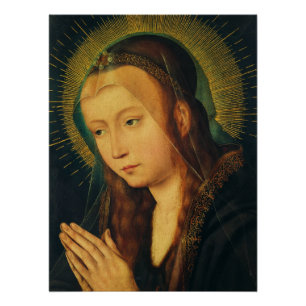 Virgin Mary in prayer Poster