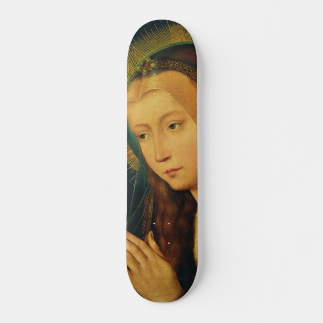 Virgin Mary in prayer Skateboard (Front)