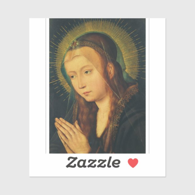 Virgin Mary in prayer Sticker (Sheet)
