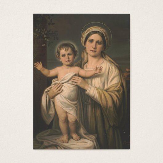 Virgin Mary Jesus Catholic Mother Child Prayer (Front)