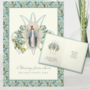 Virgin Mary Jesus Catholic  Prayer Religious Card
